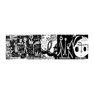 Vzor Fototapety Samolepicí Deluxe Sticker - Práva a radosti duševního mládí - Graffiti, Kus, Moderní vzor - 100x30 cm