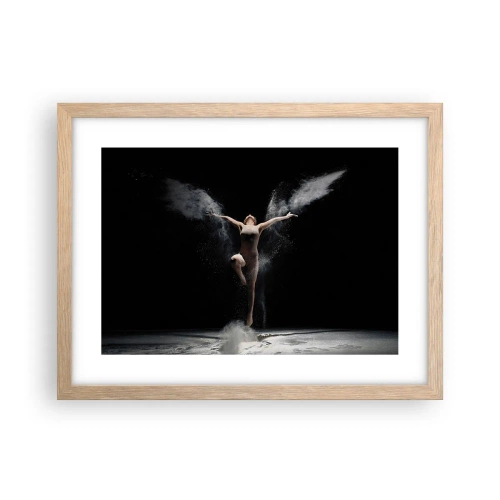 Plakát v rámu světlý dub - Elfové existují - 40x30 cm