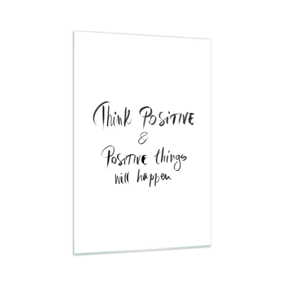 Obraz na skle - Jak žít? - 70x100 cm