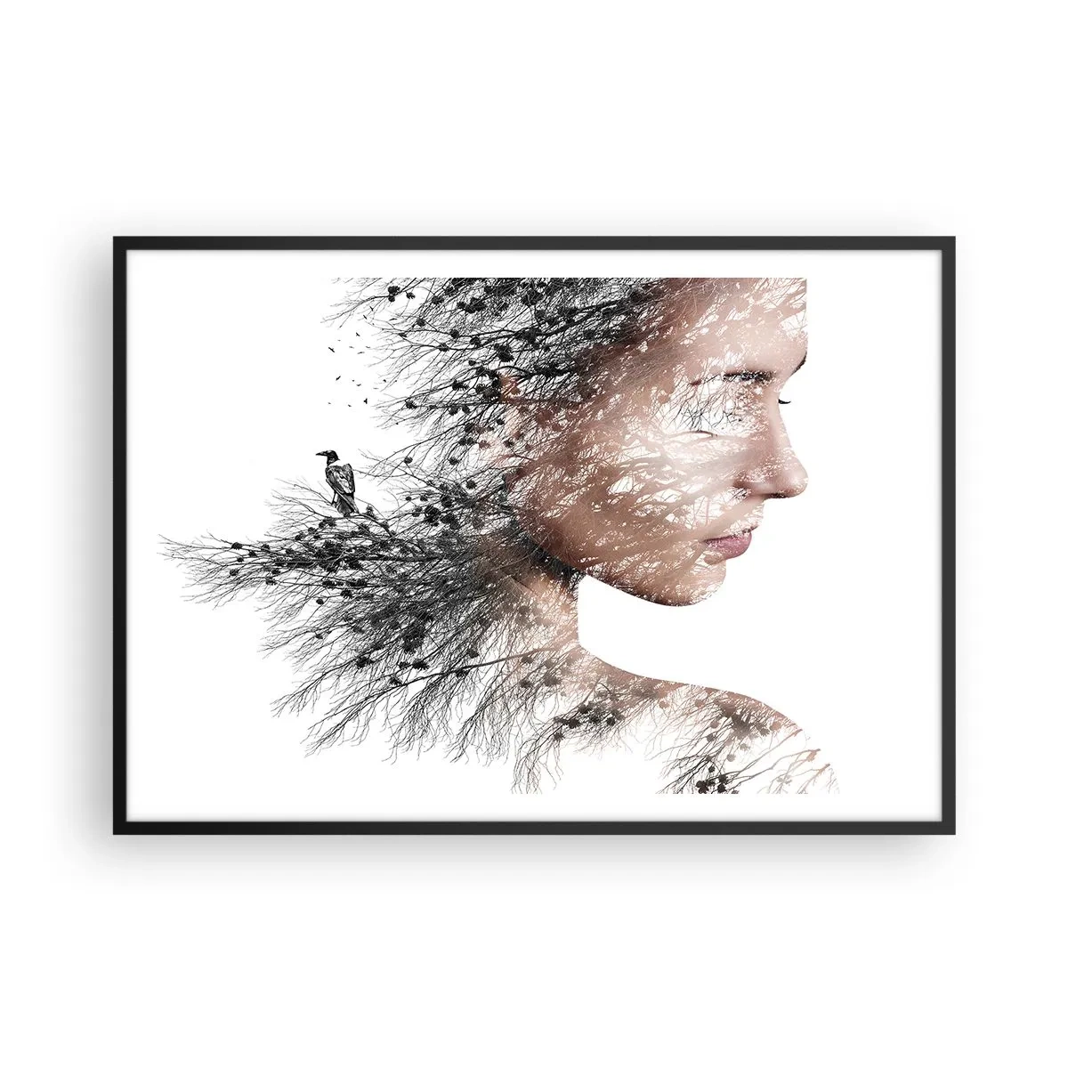 Plakát v černém rámu - Duch lesa - 100x70 cm