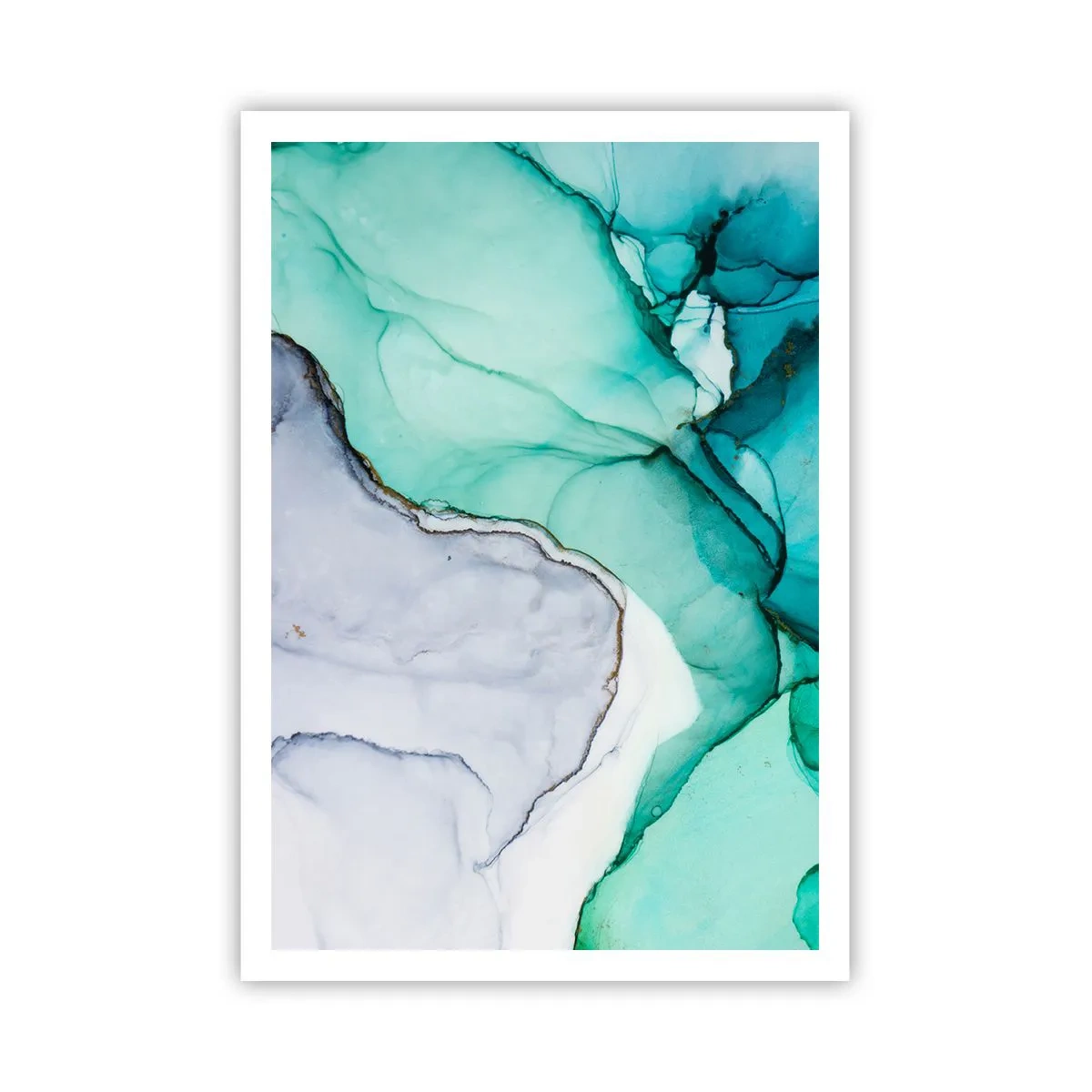 Plakát - Studie v tyrkysové - 70x100 cm