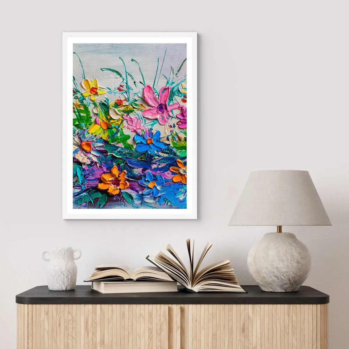 Plakát v bílém rámu - Vůbec ne zátiší - 40x50 cm