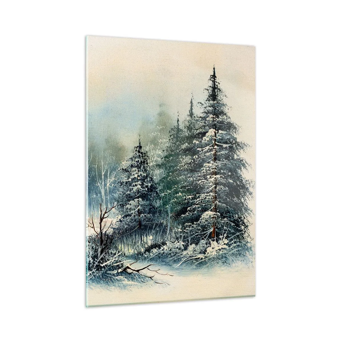 Obraz na skle - Připravení na Vánoce - 50x70 cm