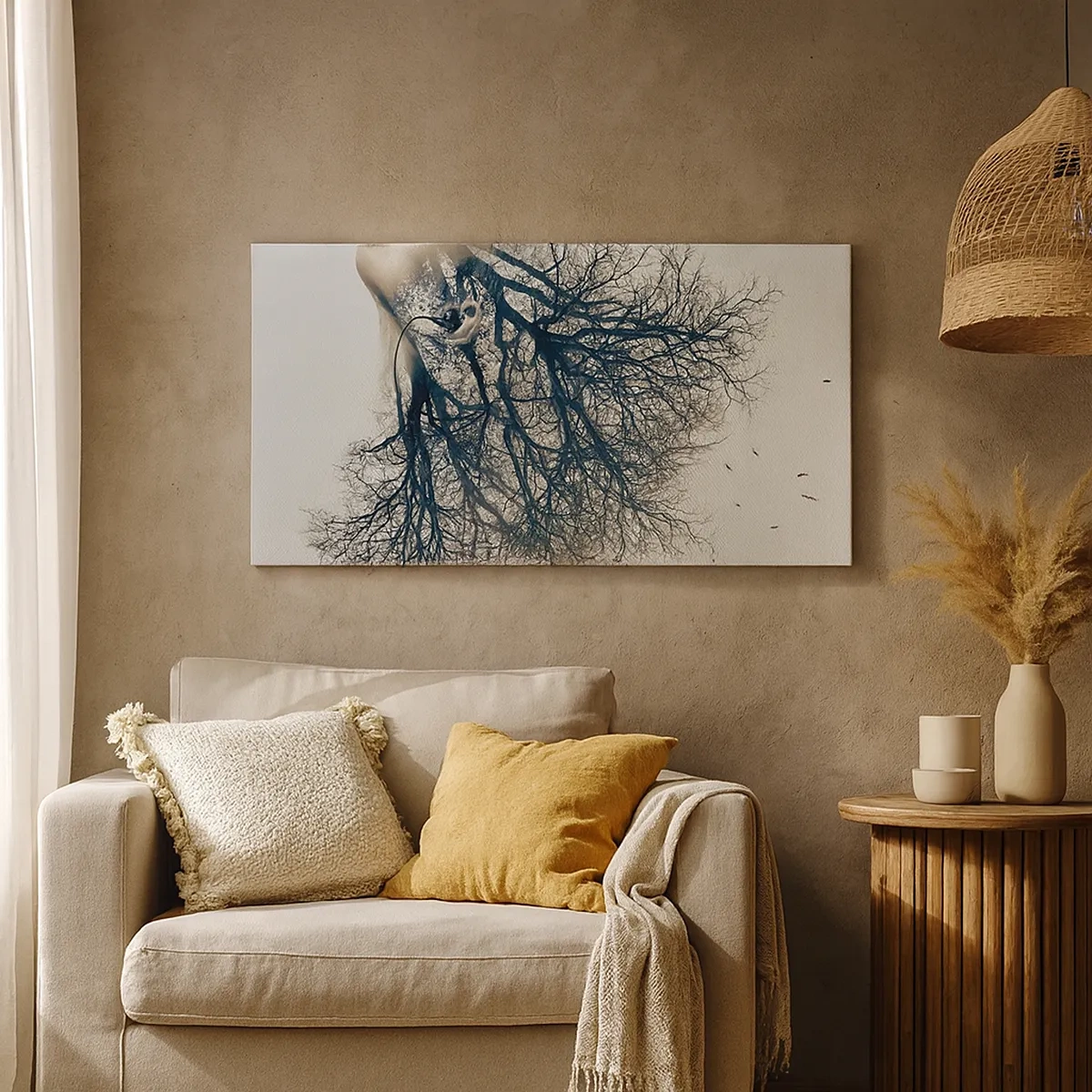 Obraz na plátně - Okouzlená šepotem stromu - 30x30 cm