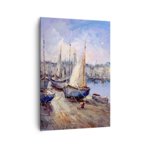 Obraz na plátně - Město u zálivu - 70x100 cm