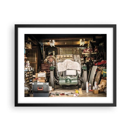 Plakát v černém rámu - Zpět do minulosti - 50x40 cm