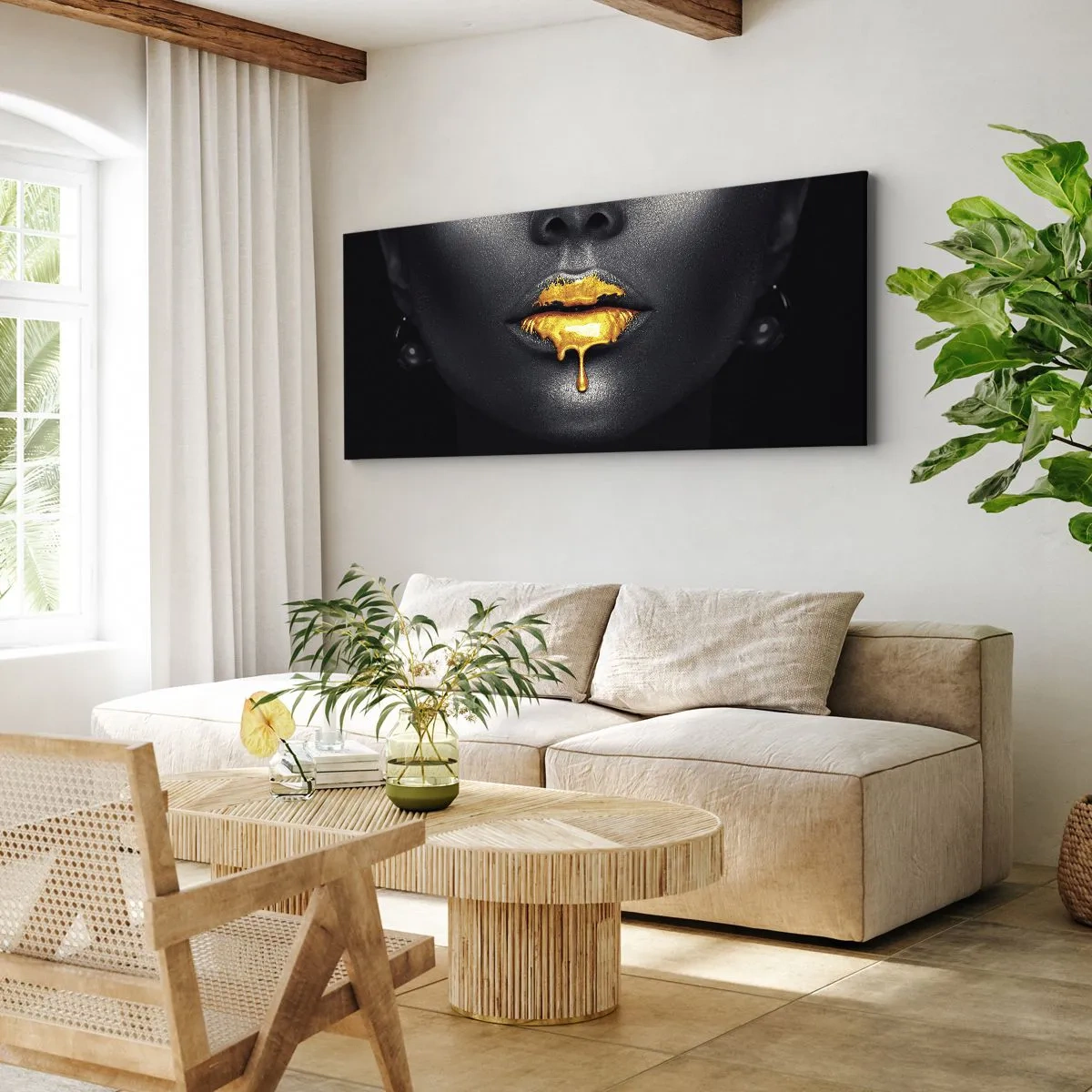 Obraz na plátně - Zlatoústá - 160x50 cm