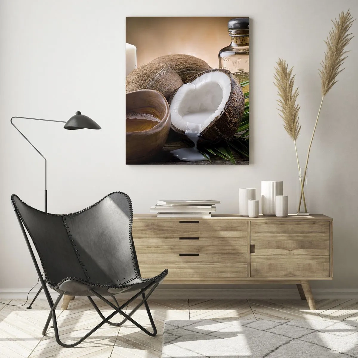 Obraz na skle - Zdraví z tropických ostrovů - 50x70 cm