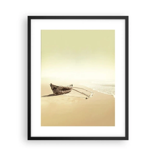 Plakát v černém rámu - Vzpomínka na jižní moře - 40x50 cm