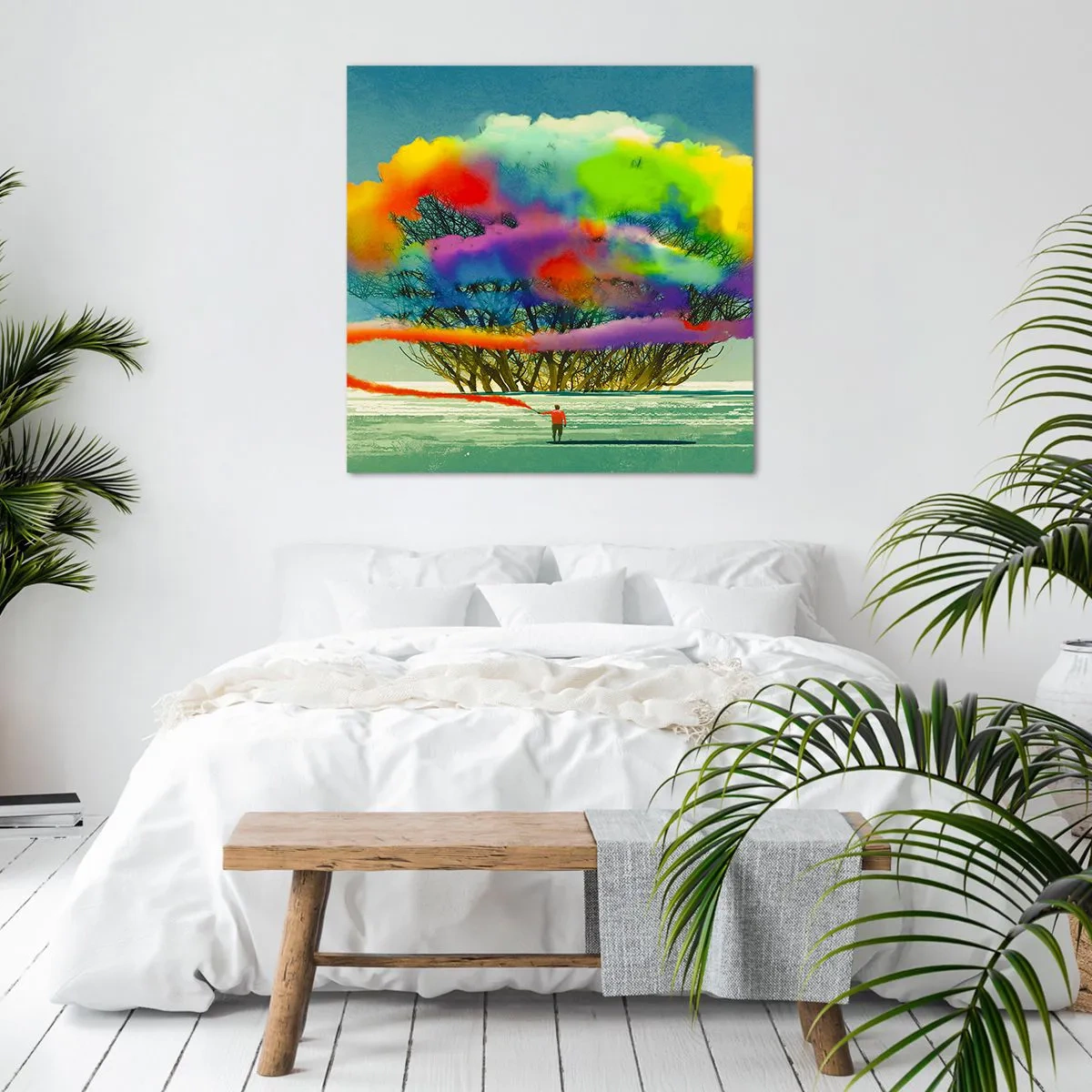 Obraz na plátně - Oživit tento svět - 70x70 cm