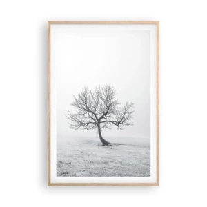 Plakát v rámu světlý dub - Proti nicotě - 61x91 cm