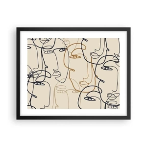 Plakát v černém rámu - Portrét znásobený - 50x40 cm