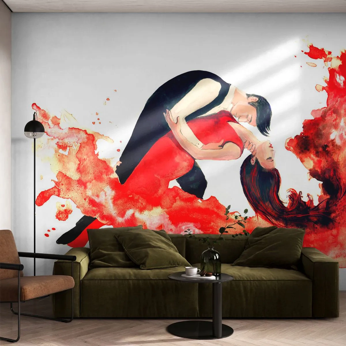Fototapeta Samolepicí Deluxe Sticker - Tango - smyslná vlna - Tanec, Hudba, Tanečníci - 250x175 cm