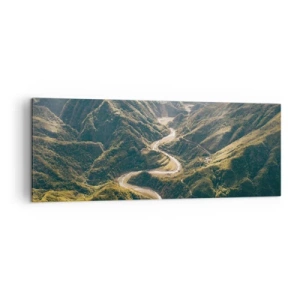 Obraz na plátně - Přímo ze srdce hor - 140x50 cm