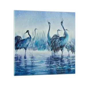 Obraz na skle - Ranní setkání - 70x70 cm