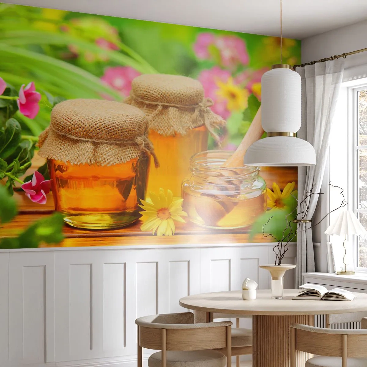 Fototapeta Samolepicí Deluxe Sticker - Sladce a květinově - Gastronomie, Miláček, Květiny - 250x175 cm