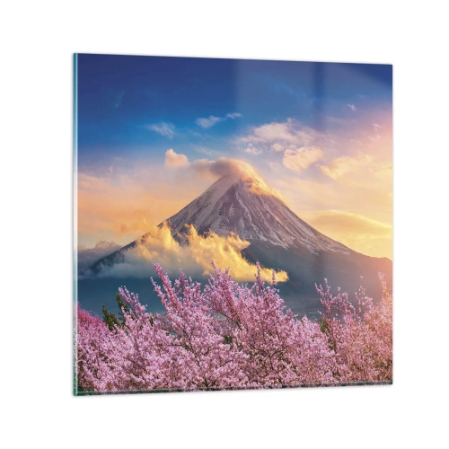 Obraz na skle - Japonská svátost - 50x50 cm