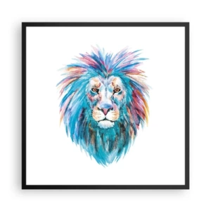 Plakát v černém rámu - Elektrizující aura - 60x60 cm