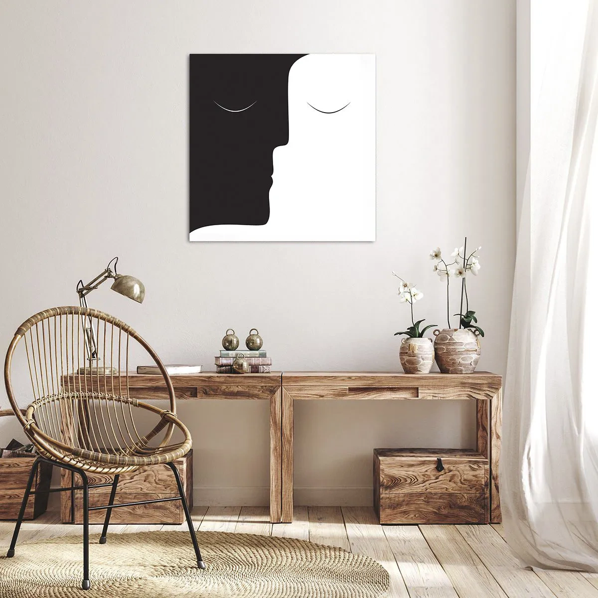 Obraz na plátně - Jednota protikladů - 50x50 cm