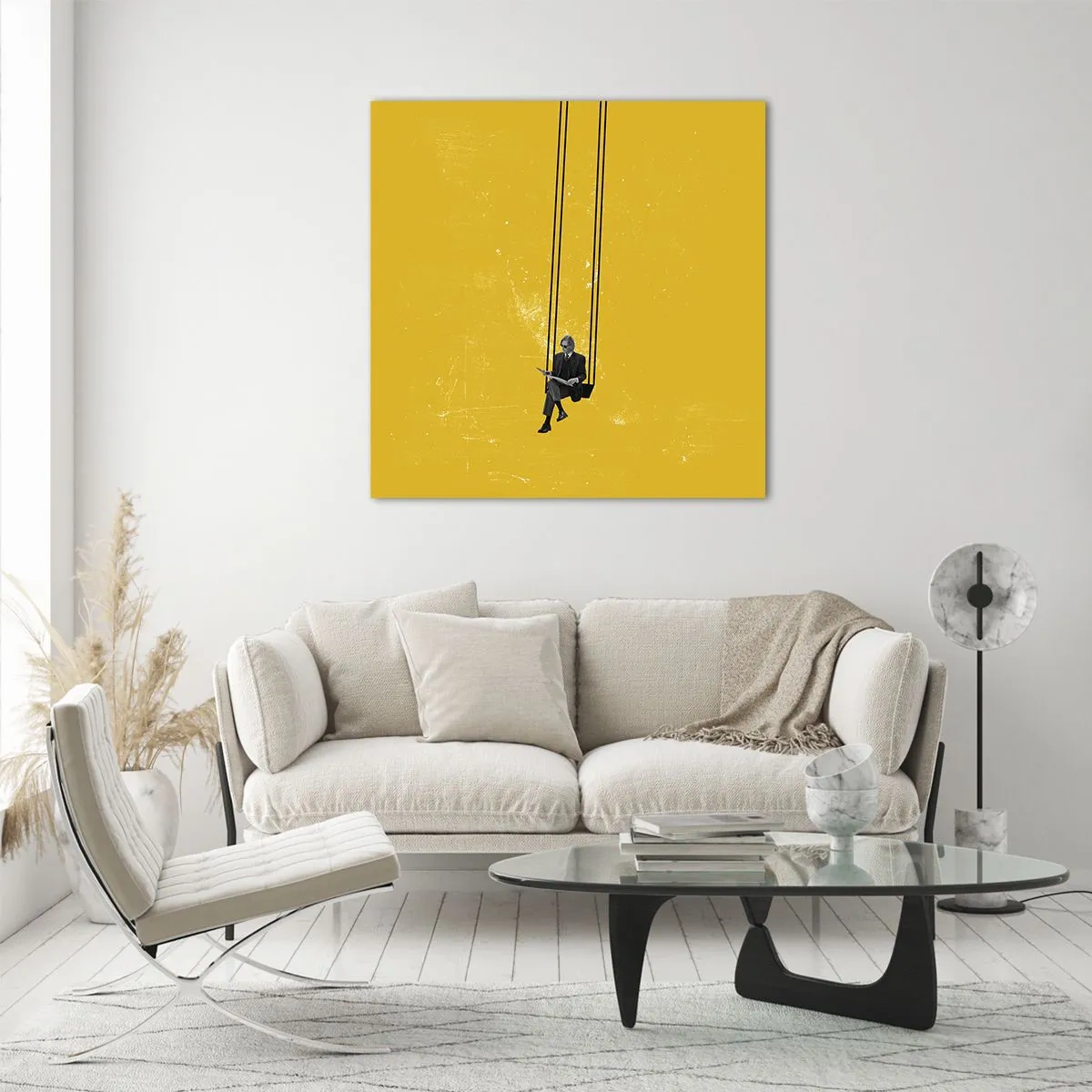 Obraz na skle - Den jako každý jiný - 40x40 cm