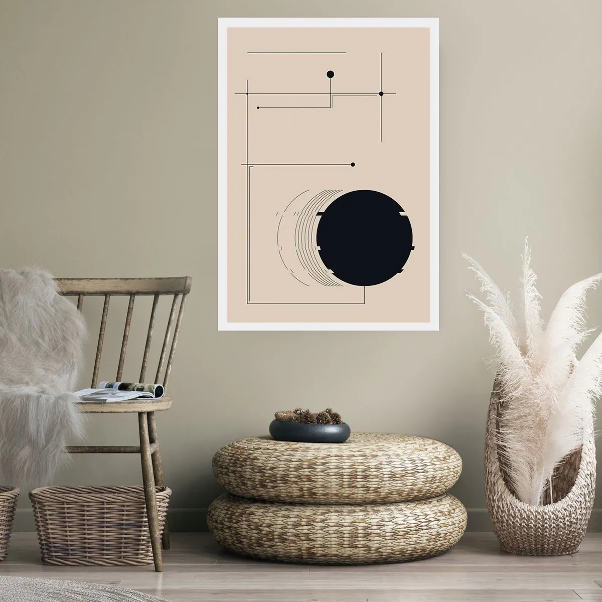 Plakát - Pružná a dynamická kompozice - 50x70 cm