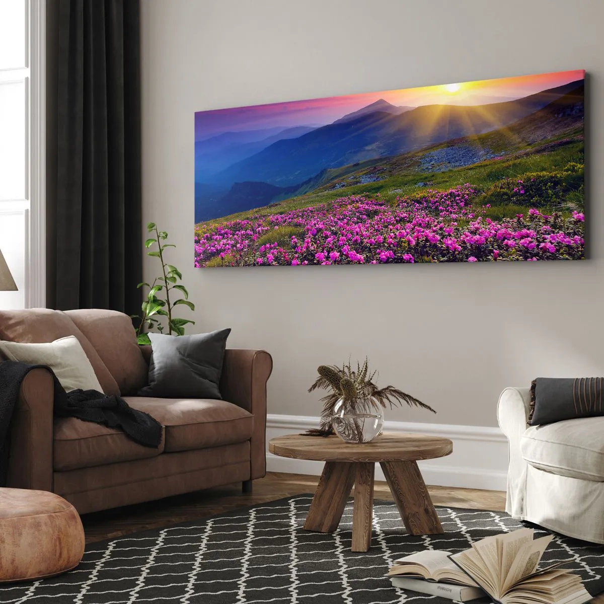 Obraz na plátně - …A kolem voní kosodřevina a voní byliny - 100x40 cm