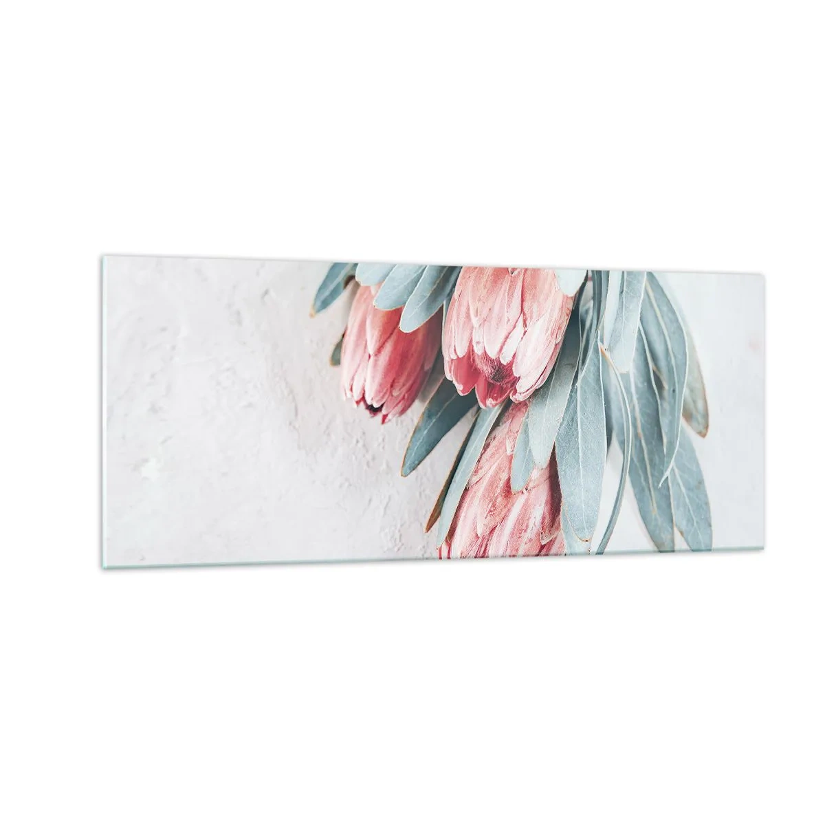 Obraz na skle - Zahanbené svou vlastní krásou - 100x40 cm