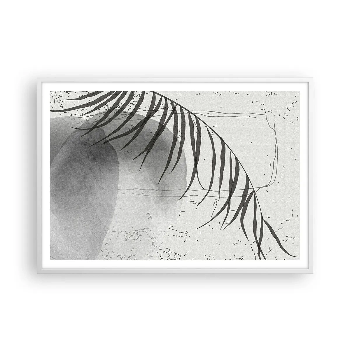 Plakát v bílém rámu - Subtilní exotika přírody - 100x70 cm