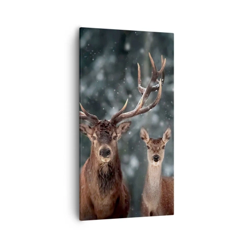 Obraz na plátně - Pán lesa se svou ženou - 55x100 cm