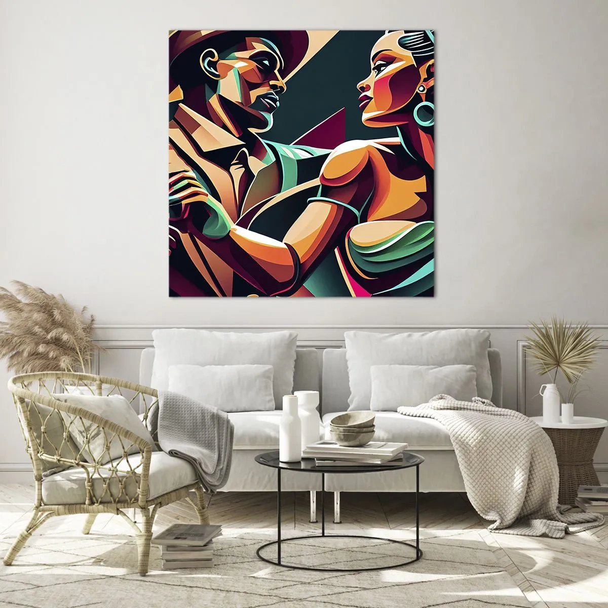 Obraz na skle - V rytmu srdce - 70x70 cm