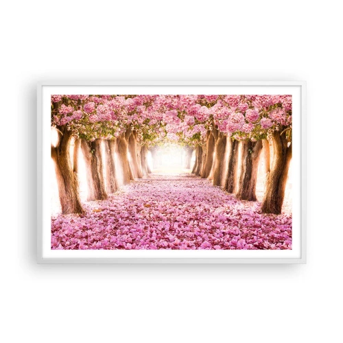 Plakát v bílém rámu - Cesta do ráje - 91x61 cm