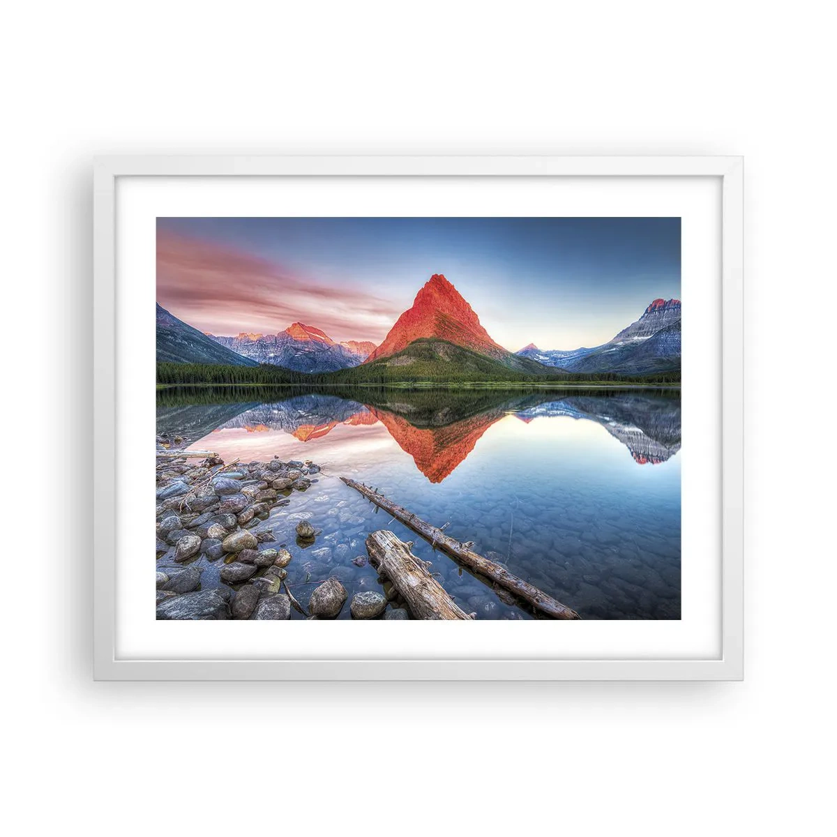 Plakát v bílém rámu - Teplo a chlad - 50x40 cm