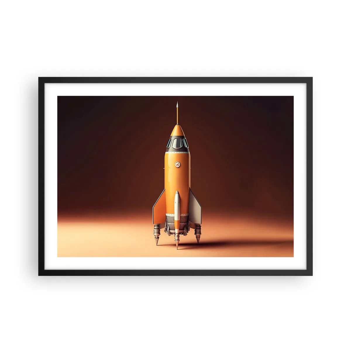 Plakát v černém rámu - Začíná to snem - 70x50 cm