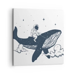Obraz na plátně - Vesmírné dobrodružství - 50x50 cm