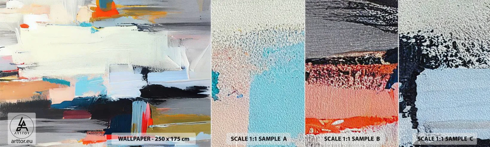 Vzor Fototapety Premium Sand - Nějaký způsob? - Moderní, Barvy, Minimalistický - 100x30 cm