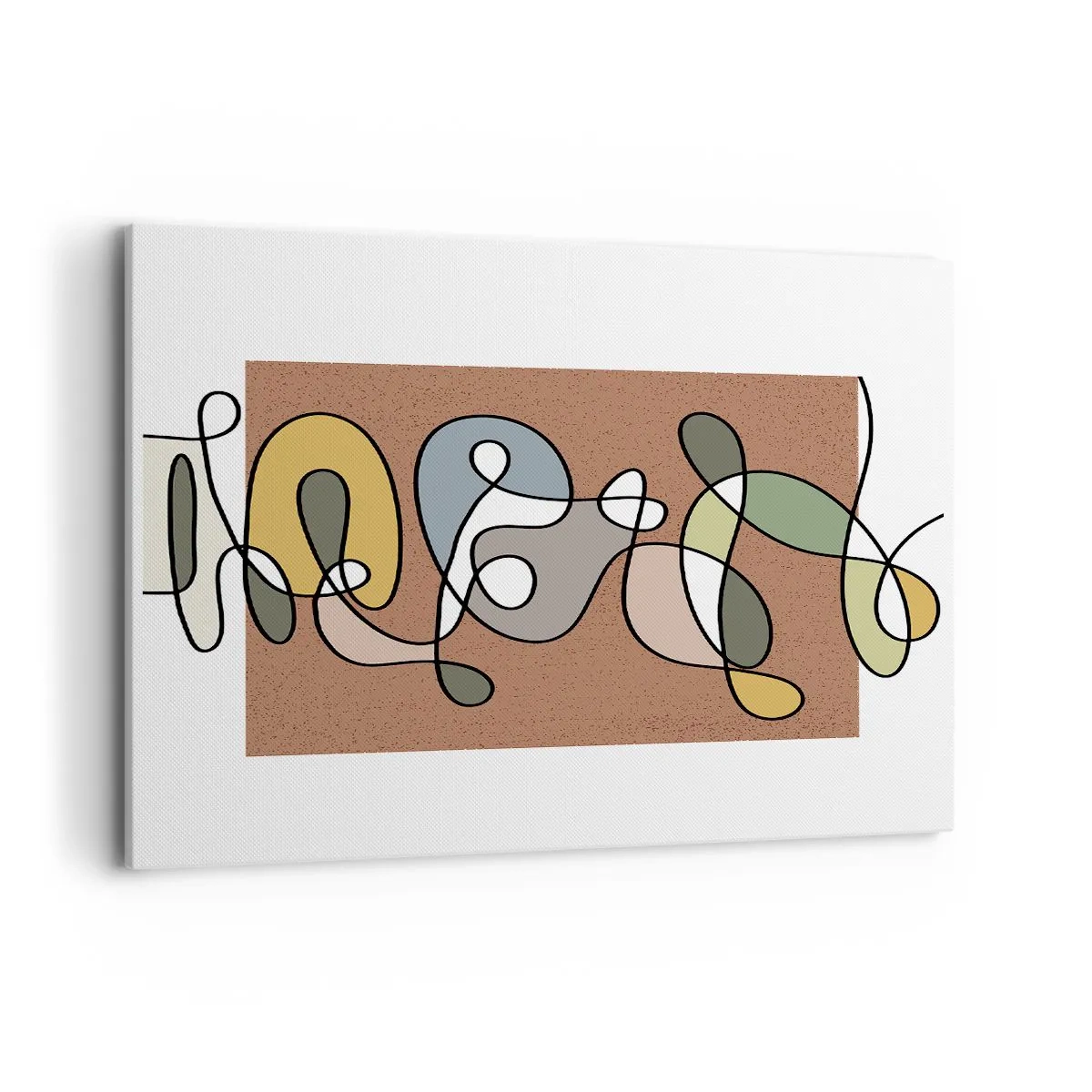 Obraz na plátně - Abstrakce, která stojí za úsměv - 100x70 cm