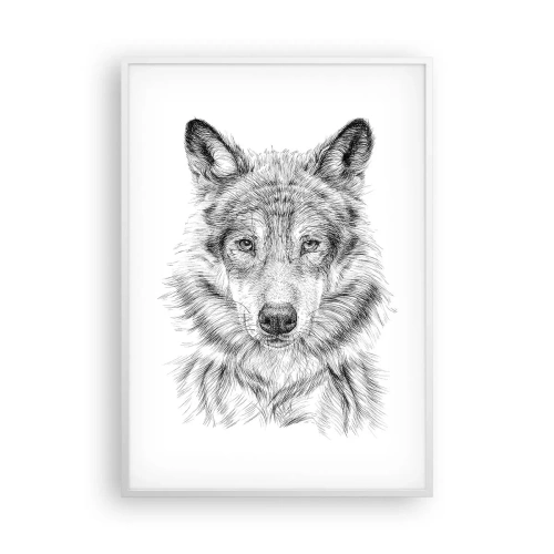 Plakát v bílém rámu - Rozený vůdce - 70x100 cm