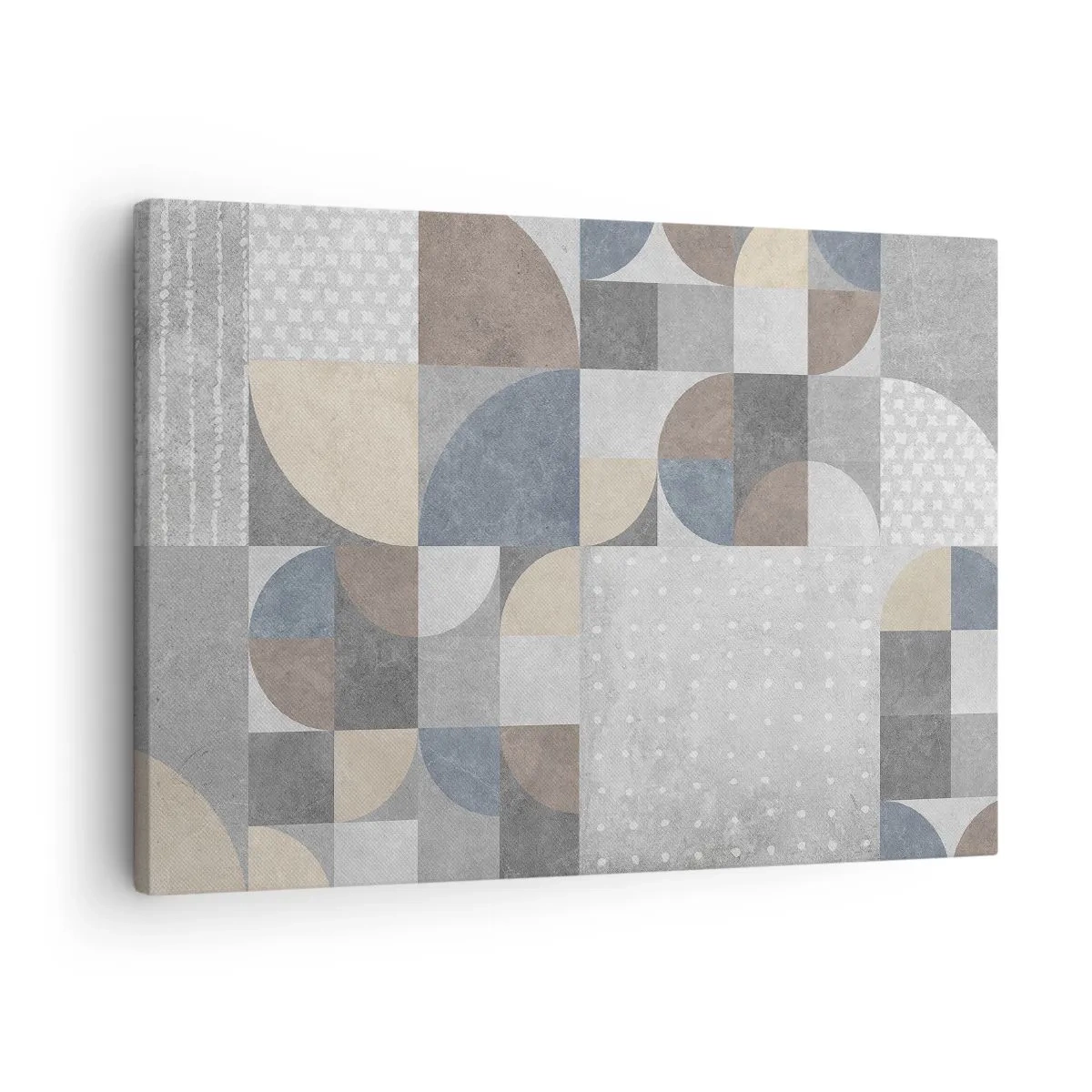 Obraz na plátně - Geometrický vzor v pastelových odstínech - 70x50cm - Keramická fantazie - Moderní nástěnná dekorace do obývacího pokoje a ložnice ARTTOR