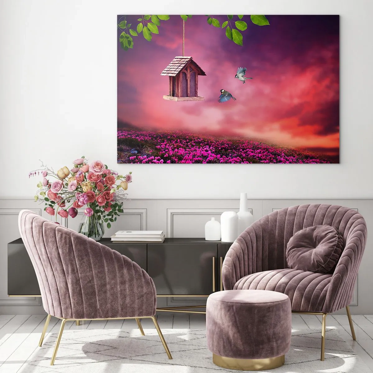 Obraz na skle - Pozvání na večeři - 120x80 cm
