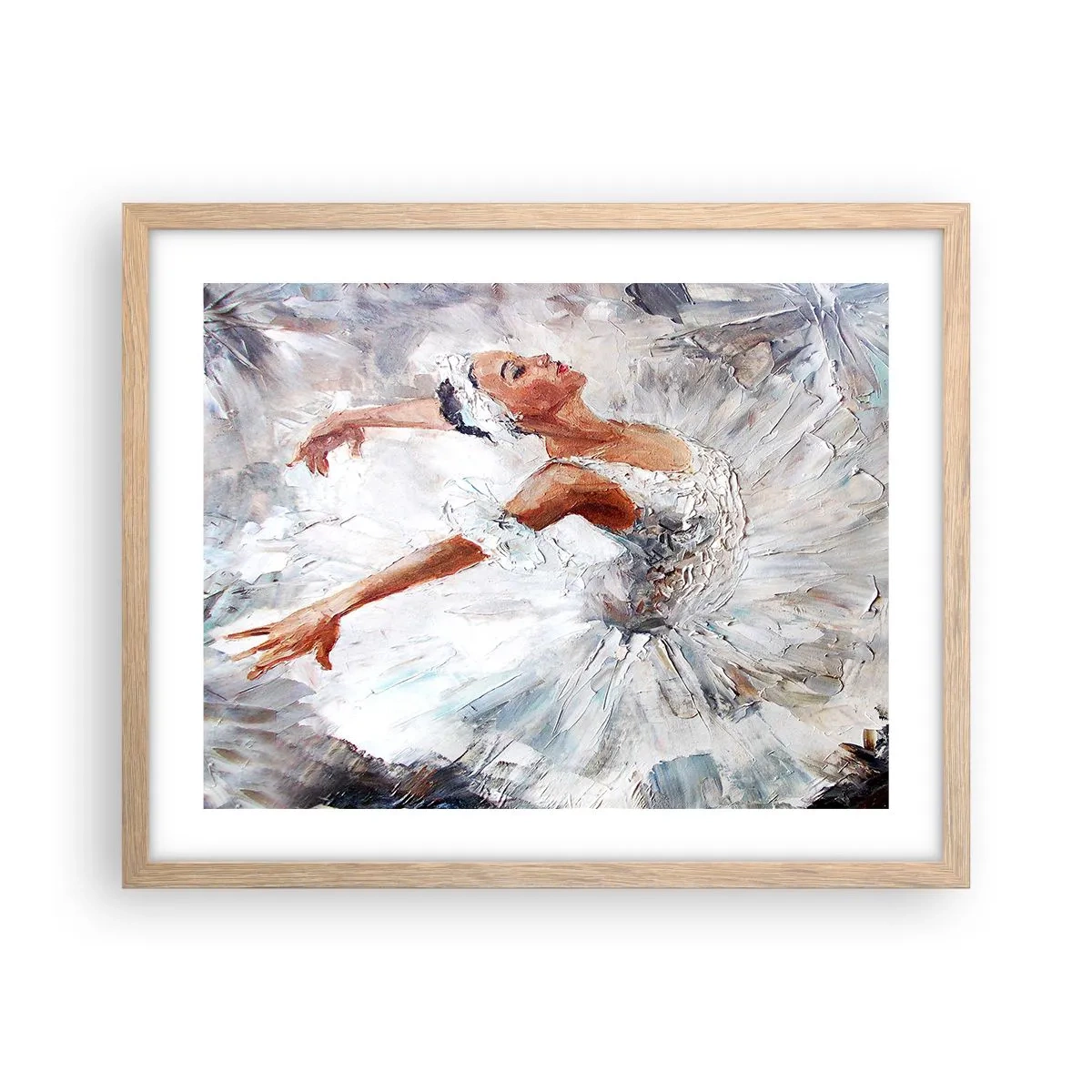 Plakát v rámu světlý dub - Jemná a lehká jako tyl - 50x40 cm