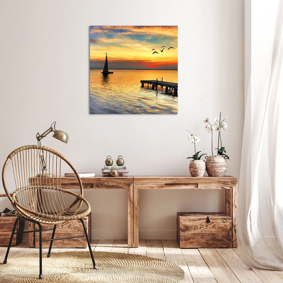Obraz na plátně - Večerní návraty - 60x60 cm