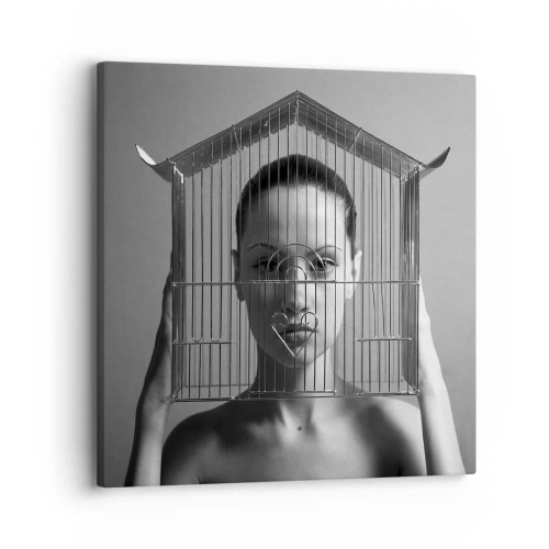 Obraz na plátně - Tak trochu surrealistický portrét - 30x30 cm