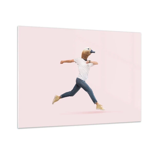 Obraz na skle - Špetka absurdity - 100x70 cm