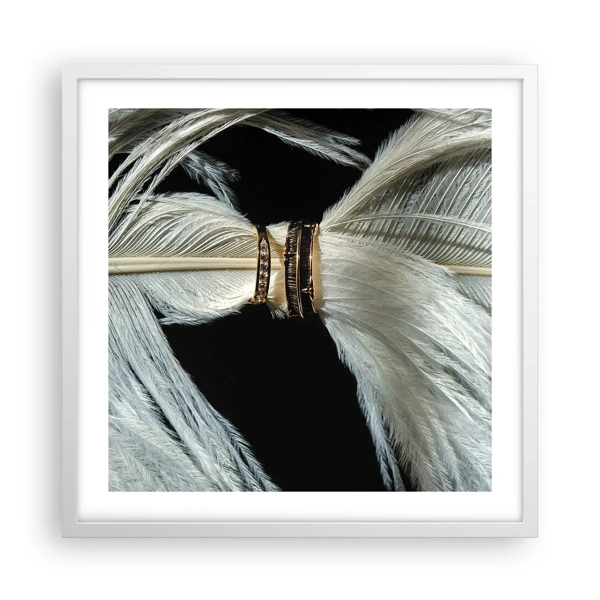 Plakát v bílém rámu - …a neopustím tě…. - 50x50 cm