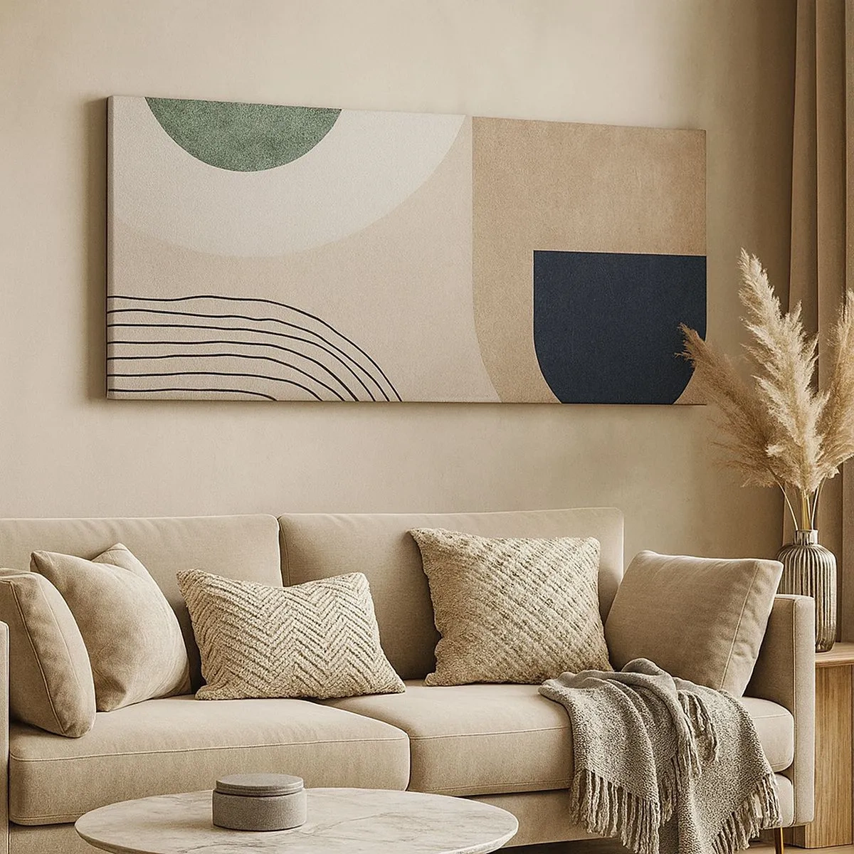 Obraz na plátně - Něžnost oválu - 100x40 cm