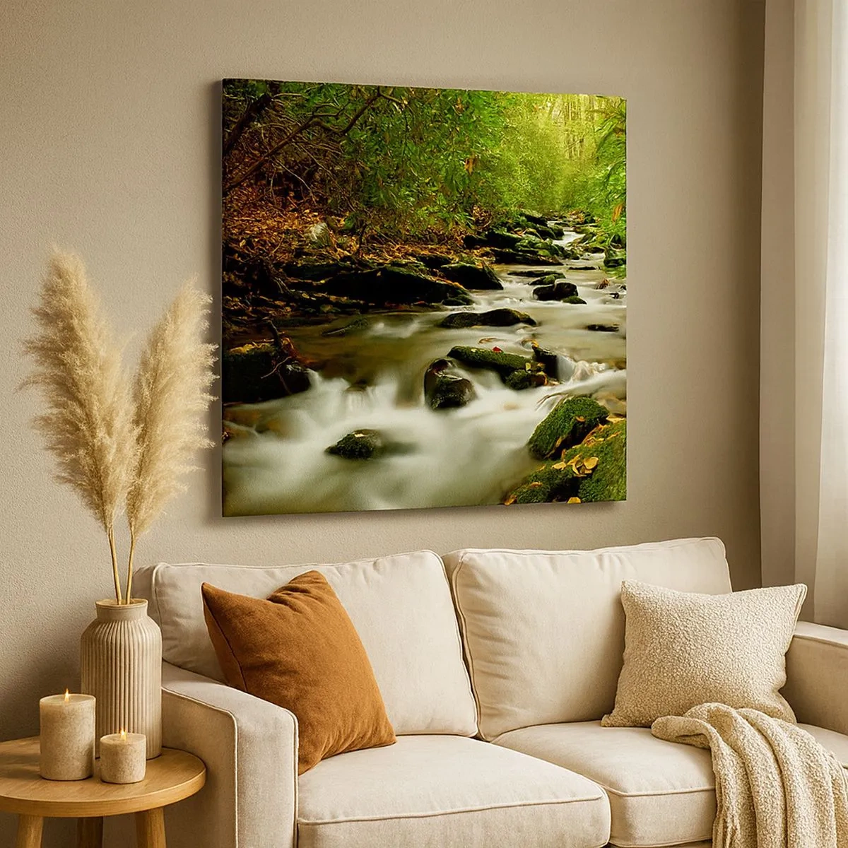 Obraz na plátně - Jako tekuté stříbro - 30x30 cm