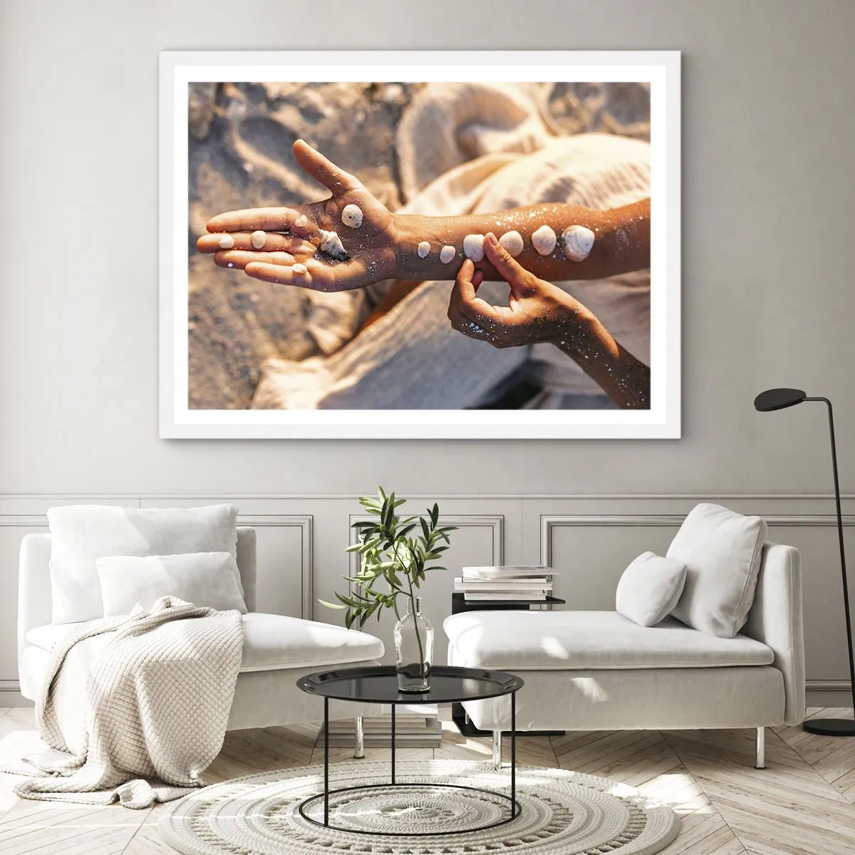 Plakát v bílém rámu - Krása na dosah - 70x50 cm