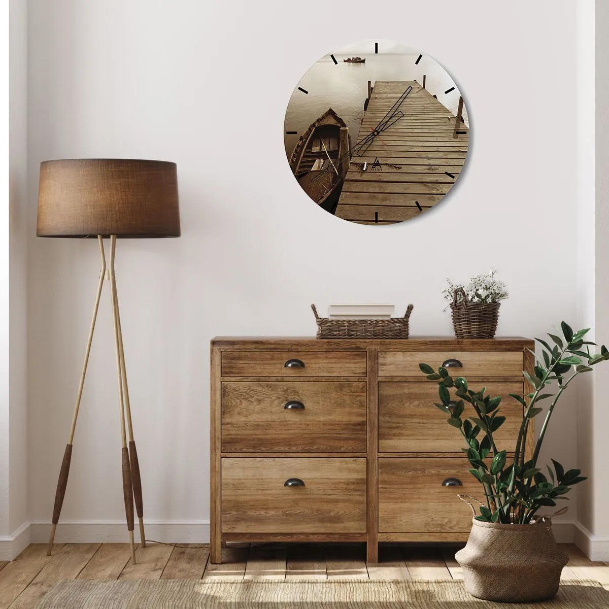 Nástěnné hodiny - Velký klid - 30x30 cm