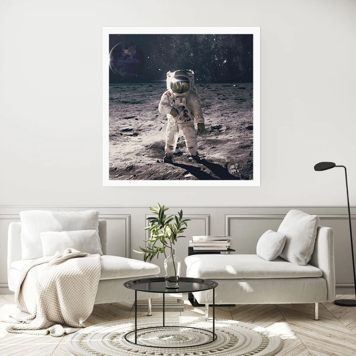 Plakát - Pozdrav z Měsíce - 50x50 cm