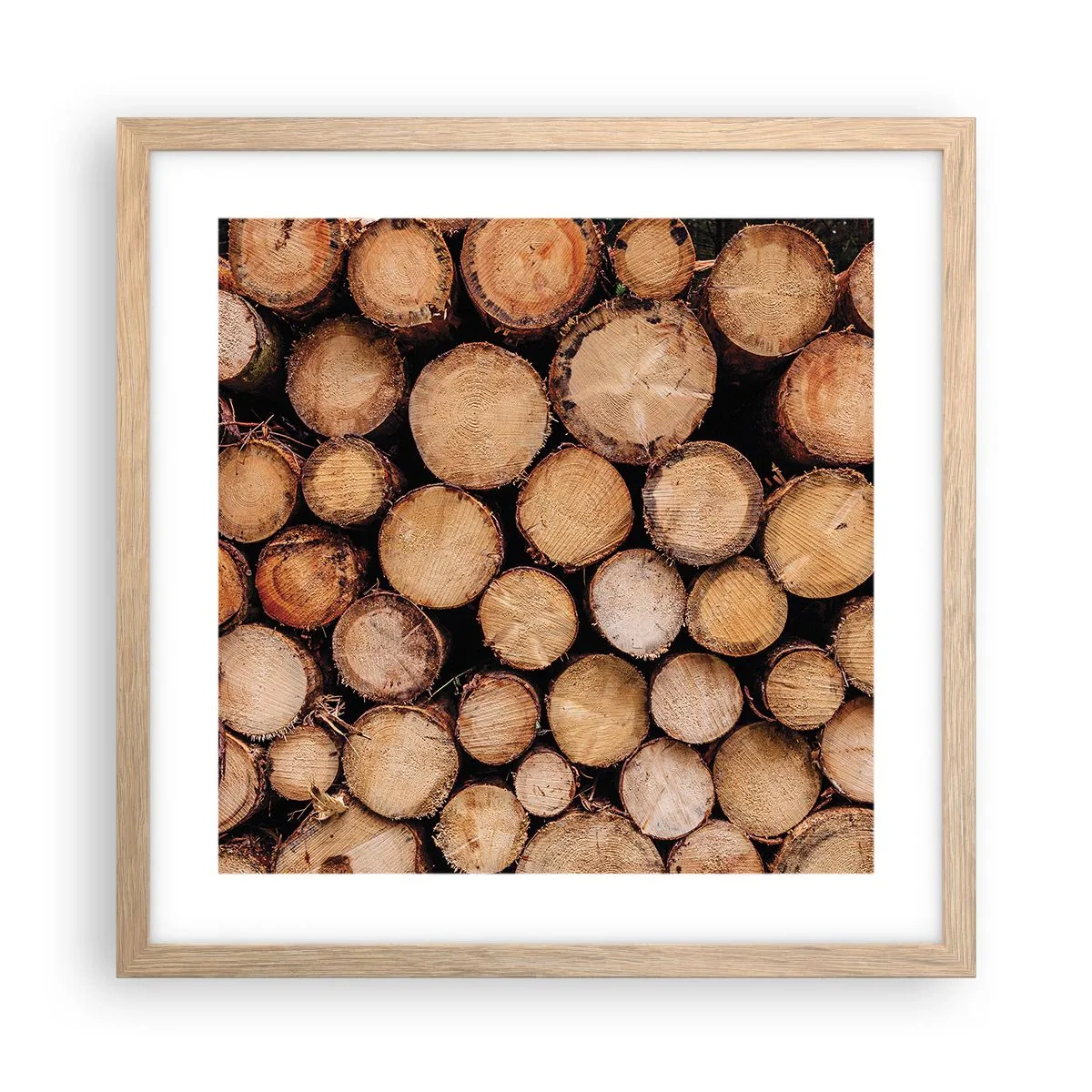 Plakát v rámu světlý dub - Nový začátek - 40x40 cm